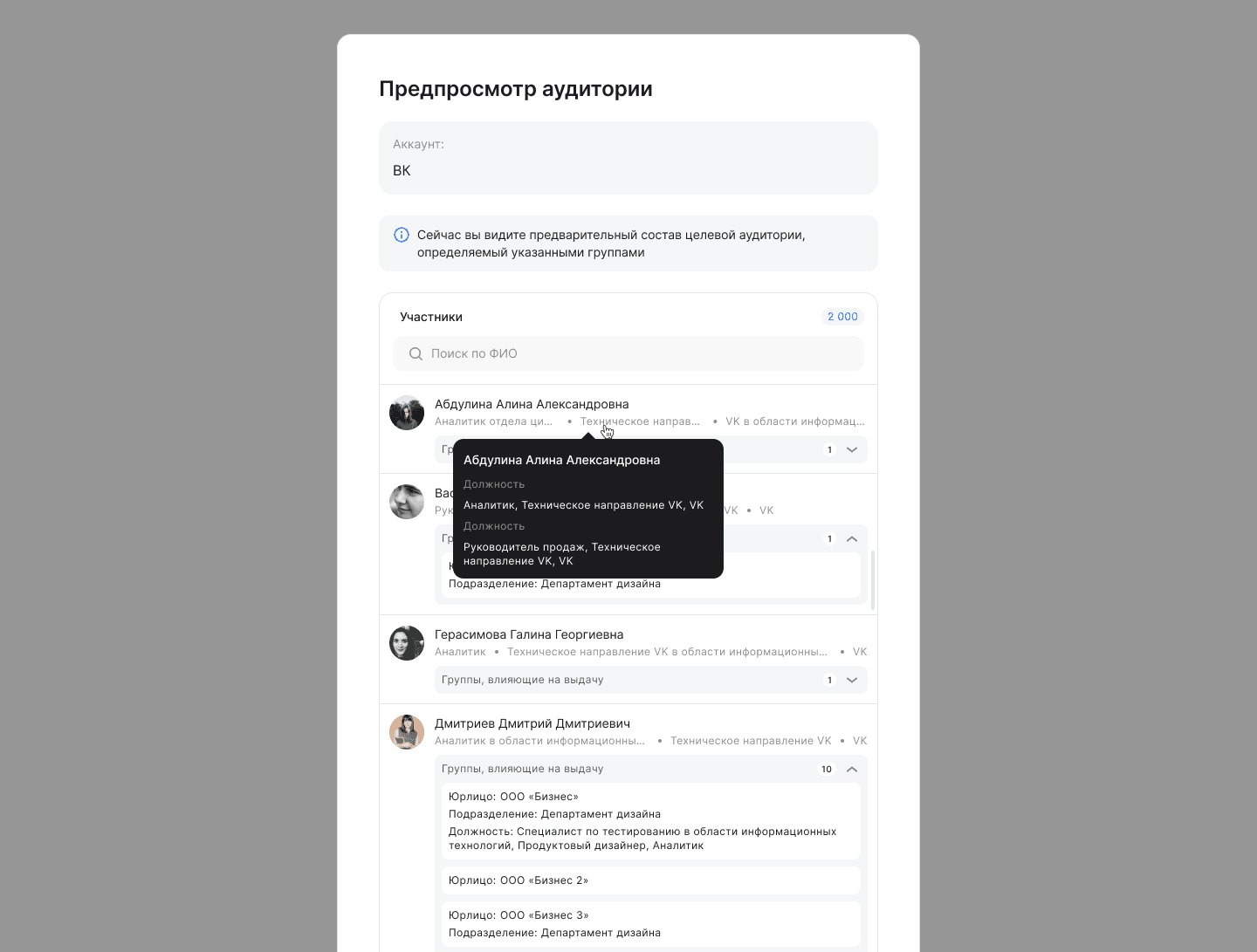 Создание целевой аудитории